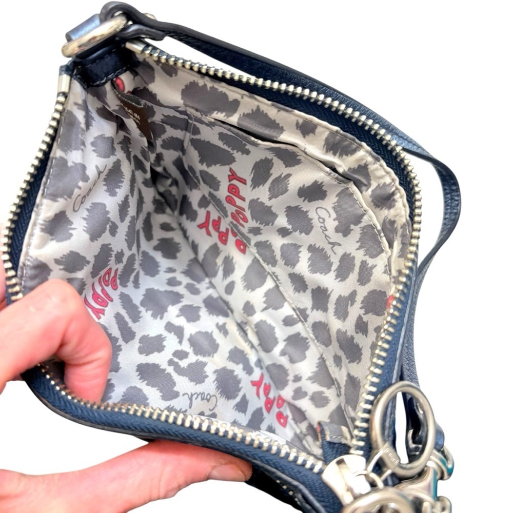 Coach blue sequins poppy mini bag evening formal - Picture 10 of 10